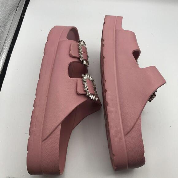 H2K Sandals Women's Molded Double Strap Solid Color Sandals Size 43=11 - Picture 6 of 9